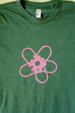 U-Lock flower bike shirt
